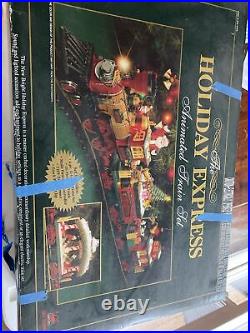 The Holiday Express Animated Christmas Train Set #384 New Bright Complete Set