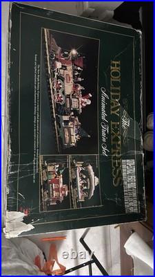 The Holiday Express Animated Christmas Train Set Number 380 1996 Vintage S3