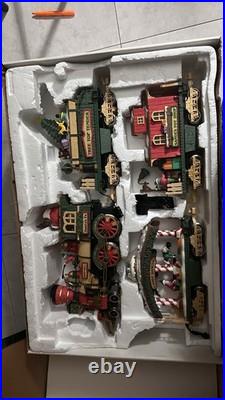 The Holiday Express Animated Christmas Train Set Number 380 1996 Vintage S3