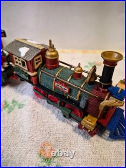 The Holiday Express Animated Christmas Train Set Vtg Original Box Tested EUC