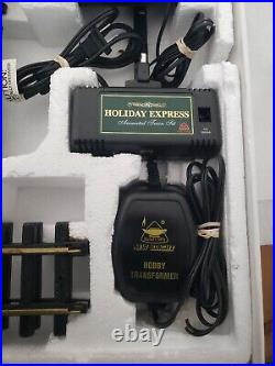 The Holiday Express Animated Electric Train Set NO 380 New Bright With EXTRA TRACK