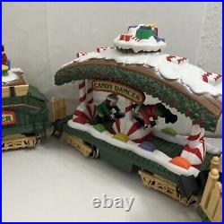 The Holiday Express Animated Train Set #380 Christmas Decor Bright Sold As Is