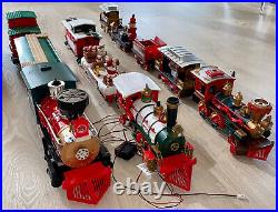 The Holiday Express Musical Christmas Train North Pole Magic Express VTG -3 SETS