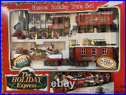 The Holiday Express Musical Christmas Train Set #0181 by New Bright Vintage 1996
