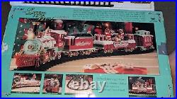 The Logger Bears Express Musical Holiday Train Set Nice Cond & Works Perfectly