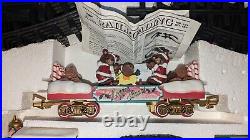 The Logger Bears Express Musical Holiday Train Set Nice Cond & Works Perfectly