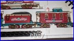 The Logger Bears Express Musical Holiday Train Set Nice Cond & Works Perfectly