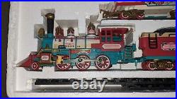 The Logger Bears Express Musical Holiday Train Set Nice Cond & Works Perfectly