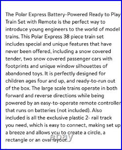 The Polar Express Lionel Train Set 712055 with Remote & Sound 38 PC Christmas The Polar Express Lionel Train Set 712055 with Remote & Sound 38 PC Christmas