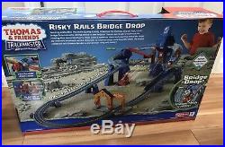 Thomas & Friends Thomas the Train Trackmaster Risky Rails Bridge Drop Set NIB