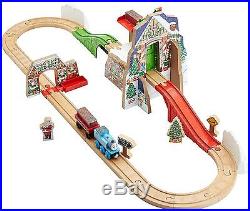 Thomas & Friends Wooden Railway Train Set Playset Cargo Car Santa Christmas Gift