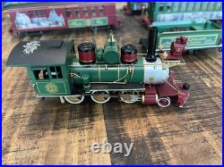 Thomas Kinkade Christmas Express Hawthorne Village Locomotive Bachmann 4 Cars