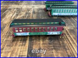 Thomas Kinkade Christmas Express Hawthorne Village Locomotive Bachmann 4 Cars