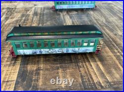Thomas Kinkade Christmas Express Hawthorne Village Locomotive Bachmann 4 Cars
