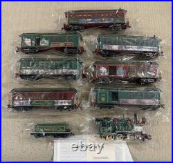 Thomas Kinkade Christmas Express Rare Full SteamPassenger & Freight Set With Track