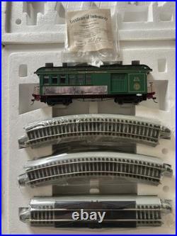 Thomas Kinkade Christmas Express Train Set 9 Pc Hawthorne Village Bachmann COAs