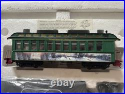 Thomas Kinkade Christmas Express Train Set 9 Pc Hawthorne Village Bachmann COAs