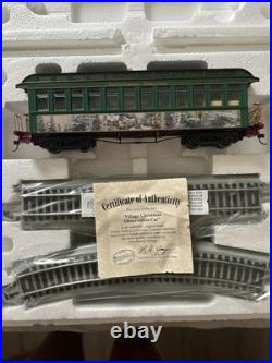 Thomas Kinkade Christmas Express Train Set 9 Pc Hawthorne Village Bachmann COAs