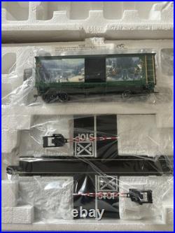 Thomas Kinkade Christmas Express Train Set 9 Pc Hawthorne Village Bachmann COAs