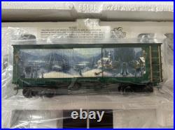 Thomas Kinkade Christmas Express Train Set 9 Pc Hawthorne Village Bachmann COAs