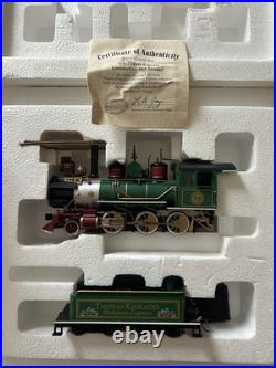 Thomas Kinkade Christmas Express Train Set 9 Pc Hawthorne Village Bachmann COAs