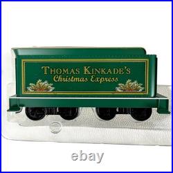 Thomas Kinkade Hawthorn Christmas Express Locomotive Tender Tracks Control Lot