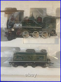 Thomas Kinkade Hawthorne Village Christmas Express Train Set 8 Boxes Bachman NIB