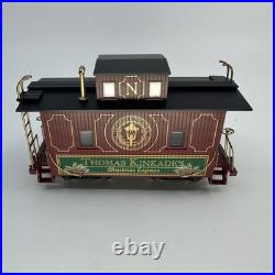 Thomas Kinkade Hawthorne Village Christmas Express Train Set Red 8 Pcs