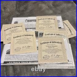 Thomas Kinkades Christmas Express Train Set Engine 9 Cars & Track