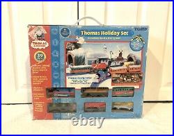 Thomas The Train Trackmaster Tomy HOLIDAY SET CHRISTMAS TALK N ACTION WITH BOX