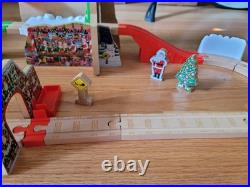 Thomas Wooden Railway Train Christmas Santa's Workshop Express Set Complete Thomas Wooden Railway Train Christmas Santa's Workshop Express Set Complete