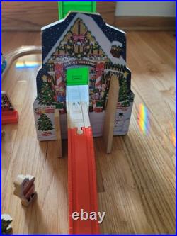 Thomas Wooden Railway Train Christmas Santa's Workshop Express Set Complete Thomas Wooden Railway Train Christmas Santa's Workshop Express Set Complete