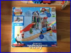 Thomas Wooden Railway Train Christmas Santa's Workshop Express Set Complete Thomas Wooden Railway Train Christmas Santa's Workshop Express Set Complete