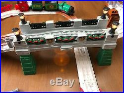 Toys R Us Exclusive 2010 GeoTrax Train Track Set Christmas In Toy Town Train Set