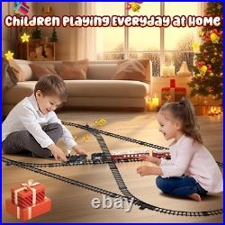 Train Set, Christmas Tree Train Toys with Luxury Tracks & Glowing Passenger Cars Train Set, Christmas Tree Train Toys with Luxury Tracks & Glowing Passenger Cars