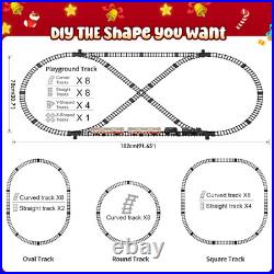Train Set, Christmas Tree Train Toys with Luxury Tracks & Glowing Passenger Cars Train Set, Christmas Tree Train Toys with Luxury Tracks & Glowing Passenger Cars