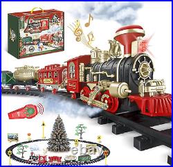 Train Set, Extra Large Christmas Train Set with Remote Control, Luxury Toy Train