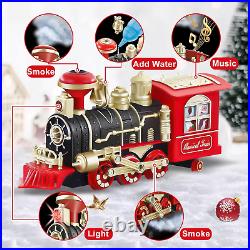Train Set, Extra Large Christmas Train Set with Remote Control, Luxury Toy Train