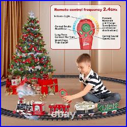 Train Set, Extra Large Christmas Train Set with Remote Control, Luxury Toy Train