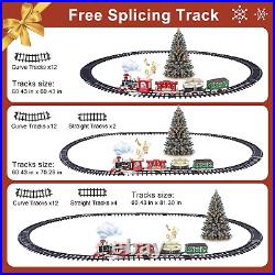 Train Set, Extra Large Christmas Train Set with Remote Control, Luxury Toy Train