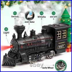 Train Set, Metal Alloy Electric Trains with Smoke, Sounds & Lights Christmas Gift