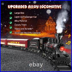 Train Set Metal Train Toys with Luxury Tracks and Glowing Passenger, Christmas Train Set Metal Train Toys with Luxury Tracks and Glowing Passenger, Christmas