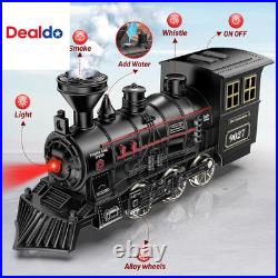 Train Set Metal Train Toys with Luxury Tracks and Glowing Passenger, Christmas