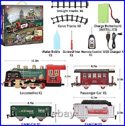 Train Set Rechargeable Battery and Remote Around The Christmas Tree with &