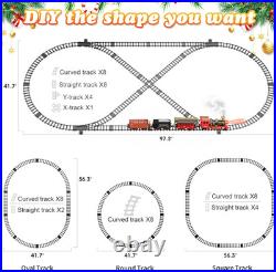 Train Set, Remote Control Train Toys with Luxury Tracks, Christmas Train Sets fo