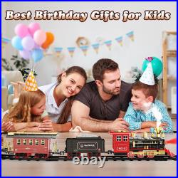 Train Set, Remote Control Train Toys with Luxury Tracks, Christmas Train Sets fo