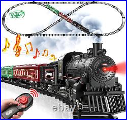 Train Set, Remote Control Train for Christmas Tree Metal Train Toys WithLuxury Tra