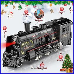 Train Set WithGlowing Passenger Carriages, Metal, Electric WithSmoke Sound & Light