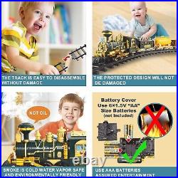 Train Set for Christmas Tree, Updated Large Remote Control Electric Train Toy