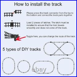 Train Set for Kids Electric Remote Control Train Track Around Christmas Tree